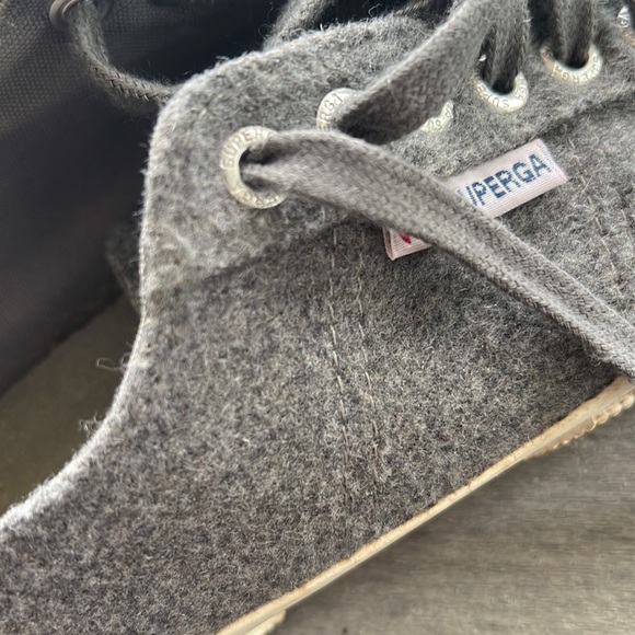 Women’s Superga Charcoal Grey wool blend sneakers size 9. Exc pre-worn cond. - Picture 12 of 12